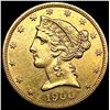 Image 1 : 1900-S $5 Gold Half Eagle UNCIRCULATED