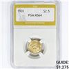 Image 1 : 1903 $2.50 Gold Quarter Eagle PGA MS64