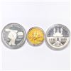 Image 2 : 1984 US Mint Olympic Three Coin Silver & Gold Set