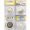 Image 2 : 1812-1955 (Set 4) 1-Capped Bust, 3-Franklin 50c