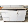 Image 1 : 3 DRAWER AND LARGE STORAGE CABINET DESK