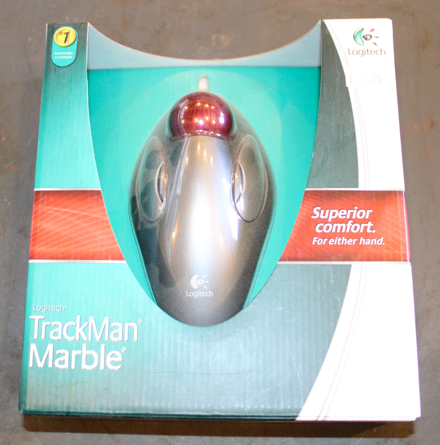 NEW LOGITECH TRACKMAN MARBLE MOUSE