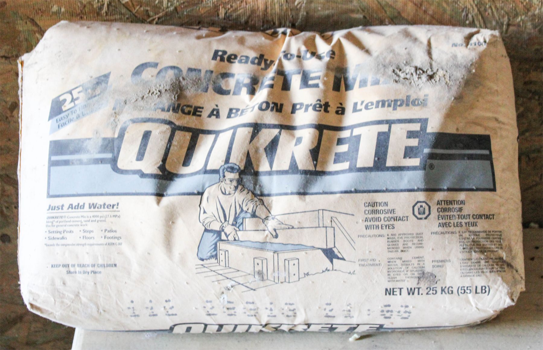 25LB BAG QUIKRETE CONCRETE MIX 25lb-bag-quikrete-concrete-mix