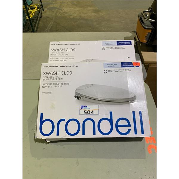 2 BRONDELL SWASH CL99 NON-ELECTRIC BIDET TOILET SEAT