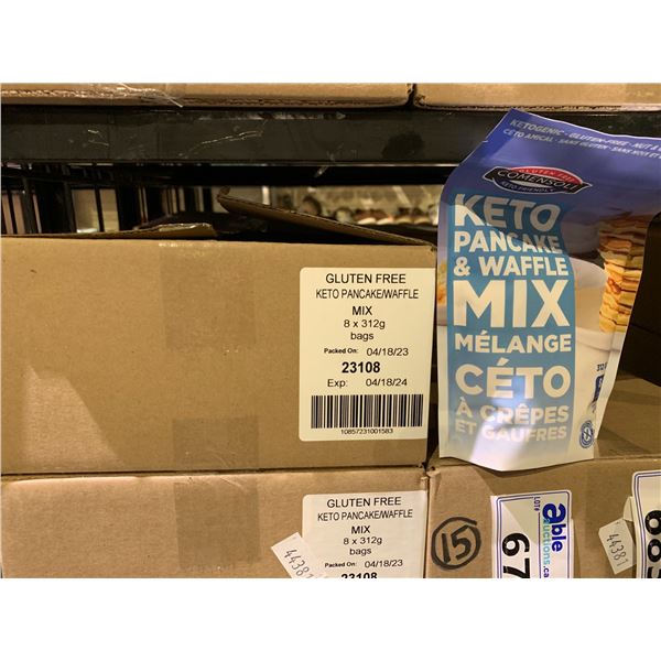 CASE OF 8 COMENSOLI GLUTEN FREE KETO PANCAKE & WAFFLE MIX (312G EACH)