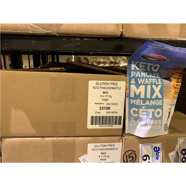 CASE OF 8 COMENSOLI GLUTEN FREE KETO PANCAKE & WAFFLE MIX (312G EACH)