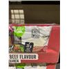 Image 2 : 4 CASES OF 24 CHEF WOO BRAISED BEEF FLAVOUR PLANT BASED RAMEN (85G EACH)