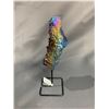 Image 2 : AMETHYST TITANIUM AURA ON METAL STAND APPROX 3.5"- RETAIL $589