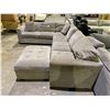 Image 2 : 2-PIECE SECTIONAL SOFA WITH OTTOMAN AND 2 PILLOWS