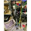 Image 2 : ASSORTED CLEANING TOOLS INCLUDING; BROOM, DUSTPAN. SQUEEGEE & MORE