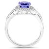 Image 2 : 2.5ct Tanzanite 14K White Gold Ring