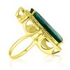 Image 2 : 16.02ct EMERALD 14K YELLOW Gold 11.2gm Ring