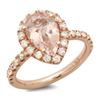 Image 1 : 1.69ct Morganite 14 K Rose Gold Ring