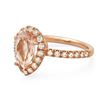 Image 2 : 1.69ct Morganite 14 K Rose Gold Ring