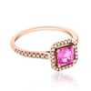 Image 2 : 0.85ct Natural PINK SAPPHIRE 14K Rose Gold 2.29gm Ring