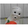 Image 2 : Vintage Halloween Ghost + Pumpkin Light Up Blow Molds 34" tall