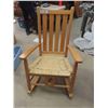 Image 1 : Ducks Unlimited Wicker Seat Solid Wood Rocking Chair