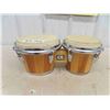 Image 1 : CB Drums, 2 Head Bongo Drums with Chrome Music Stand