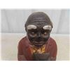 Image 2 : Black Americana Uncle Moses Cast Iron Bank 8" tall