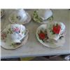 Image 2 : 11 China Cups + Saucers ; Royal Albert, Queen Anne, Foley, Tuscan, Colclough, 