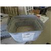 Image 2 : Galvanized Tub, Galvanized Lock Box -Dominion of Canada, Pots, Wire Basket, 