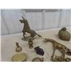 Image 2 : Brass Ornaments; Serving, Candle Holders, Paper Weights, Hour Glass, plus others