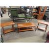 Image 1 : 3pc Maple Coffee Table 18" x 21" x 51" & 2 End Tables