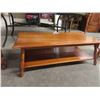 Image 2 : 3pc Maple Coffee Table 18" x 21" x 51" & 2 End Tables