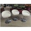Image 1 : 3 Bar Stools with Swivel + Adjustable Height