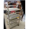 Image 2 : Restaurant Tray Stand on Casters with 4 Trays 20" x 26" x 59" 