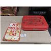 Image 1 : Snap On Base with Casters + Chrome Decal 5" x 16" x 21" & 'No Parking' Sign 12" x 12"