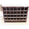 Image 1 : 28 Pigeon Hole Wooden Organizer 8.5" x 25" x 35.5" 