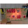 Image 2 : Light Up Letter Sign 21.5" x 36" & 3 Boxes of Letters