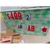 Image 3 : Light Up Letter Sign 21.5" x 36" & 3 Boxes of Letters