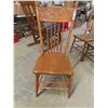 Image 1 : Carved Back Wooden Kitchen Chairs