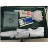 Image 5 : Vintage Metal 1st Aid Box with Supplies 3" x 8.5" x 13.5" 