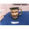 Image 1 : Kingston Pottery King Henry I Toby Mug Made in England Large sz 7"