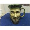 Image 2 : Kingston Pottery King Henry I Toby Mug Made in England Large sz 7"