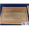 Image 2 : 3 Stock Certificates Vintage Flintcote Co. 1926, United Cigar 1937, Bond Stores 