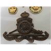 Image 2 : Metal Chevrons & Royal Regiment CDN Artillery Cap Badge