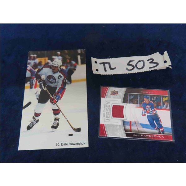 Dale Hawerchuk Upper Deck Jersey Worn Card & Photo