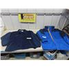 Image 1 : Columbia Parka Sz LG, Blue 6 Yellow Coat & Large Fleece Jacket