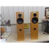 Image 1 : Pair of Solid Wood Speakers 10" x 12" x 40" - Like New