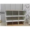 Image 2 : White Ornate Wall Hanging, White Wicker Cabinet & White Shelf Unit