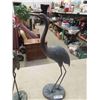 Image 2 : 2 Metal Cranes - Yard Ornaments 30" Tall