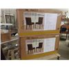 Image 1 : 4 New in Box Brown Leather Dining Room Chairs