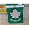 Image 1 : Trans Canada #1 Highway Sign Nova Scotia 17 1/2'' x 23 1/2'' -Never Hung