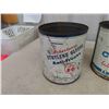 Image 2 : Kerosine Pail, (2) 1 Gallon Antifreeze Cans - Clark + Asbestonos - No Lids