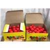 Image 2 : 2 boxes of sponge rubber - red fluorescent balls - approx 500 pcs