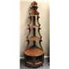 Image 1 : Corner Walnut Shelf - approx. 6ft tall